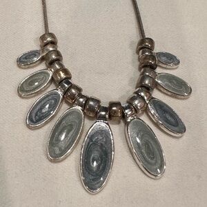 Lovely Blue and Silver Necklace‎